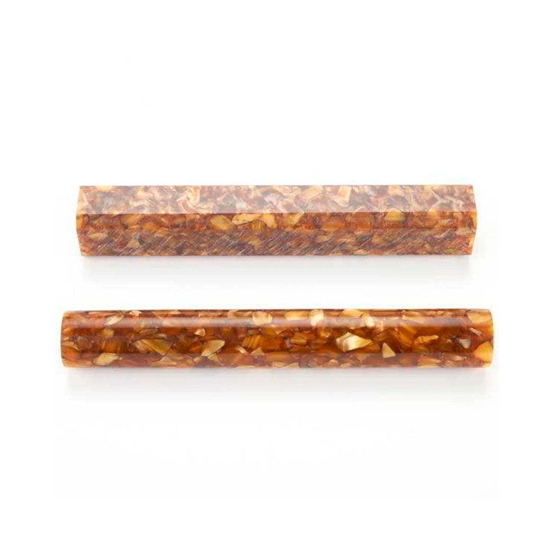 Acrylic Pen Blank - 3/4" x 3/4" x 5" - Color:Caramel Popcorn